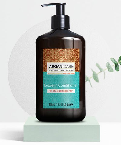 Argan oil & shea butter no wash leave-in conditioner rinse for dry damaged hair 400ml