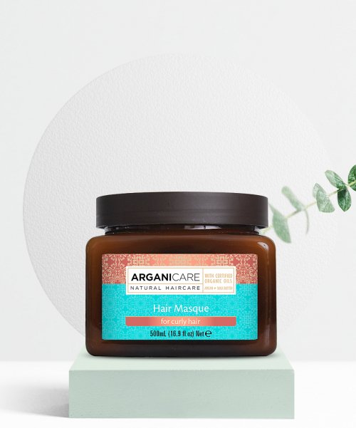 ARGANICARE Argan oil & shea butter hair mask pack treatment for curly hair 500ml