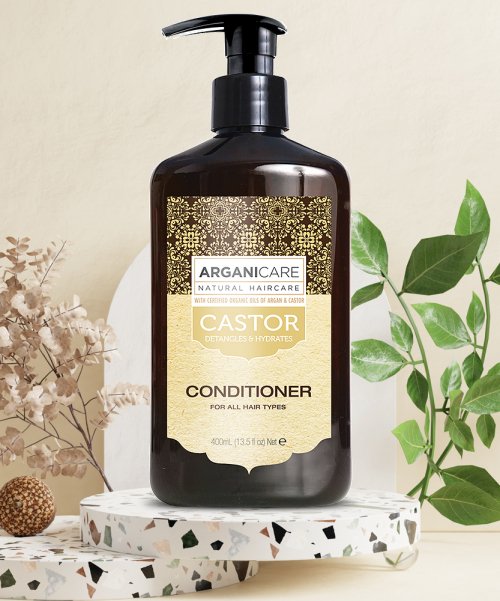 ARGANICARE Castor & Argan Oil Hair Strengthening Hair Conditioner Rinse 400ml