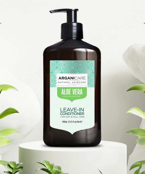 ARGANICARE Aloe Vera & Argan Oil No-Wash Leave-in Conditioner Rinse for Dry Hair 400ml