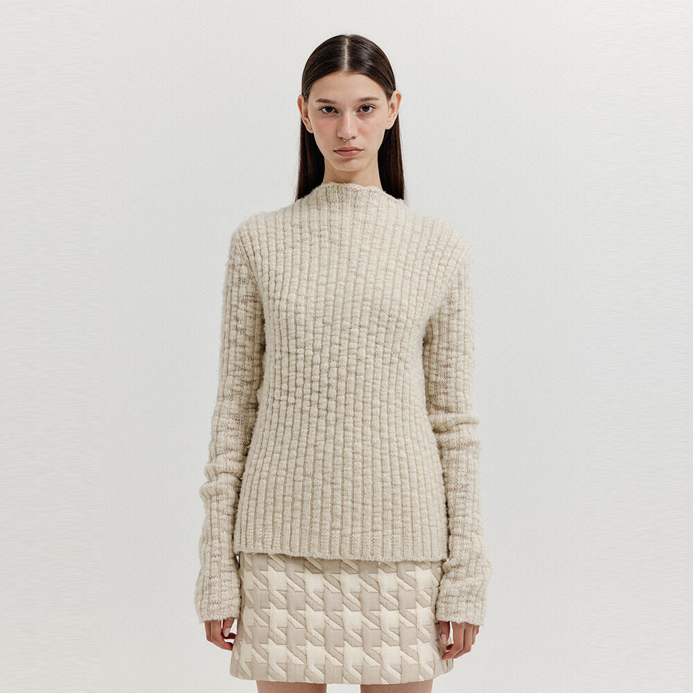 EENK EENK XUIN Ribbed Knit Pullover - Ivory