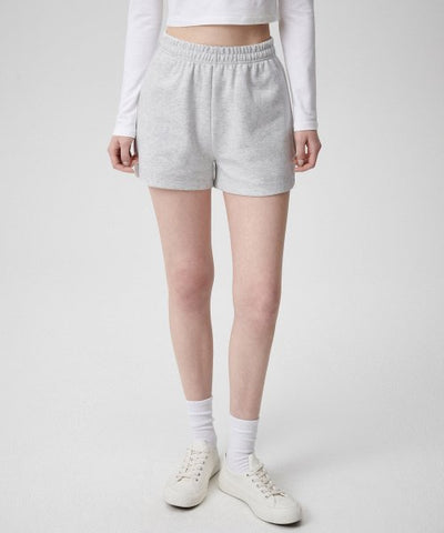 MUSINSA STANDARD WOMAN Women's Sweat Shorts Melange Light Gray