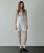 MUSINSA STANDARD WOMAN MUSINSA STANDARD WOMAN Women's Sweatshirt Shorts [White]