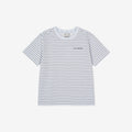 NEW BALANCE NBNEG2W422 / WOMEN Essential Basic Striped Short Sleeve T-Shirt (L/BLUE)