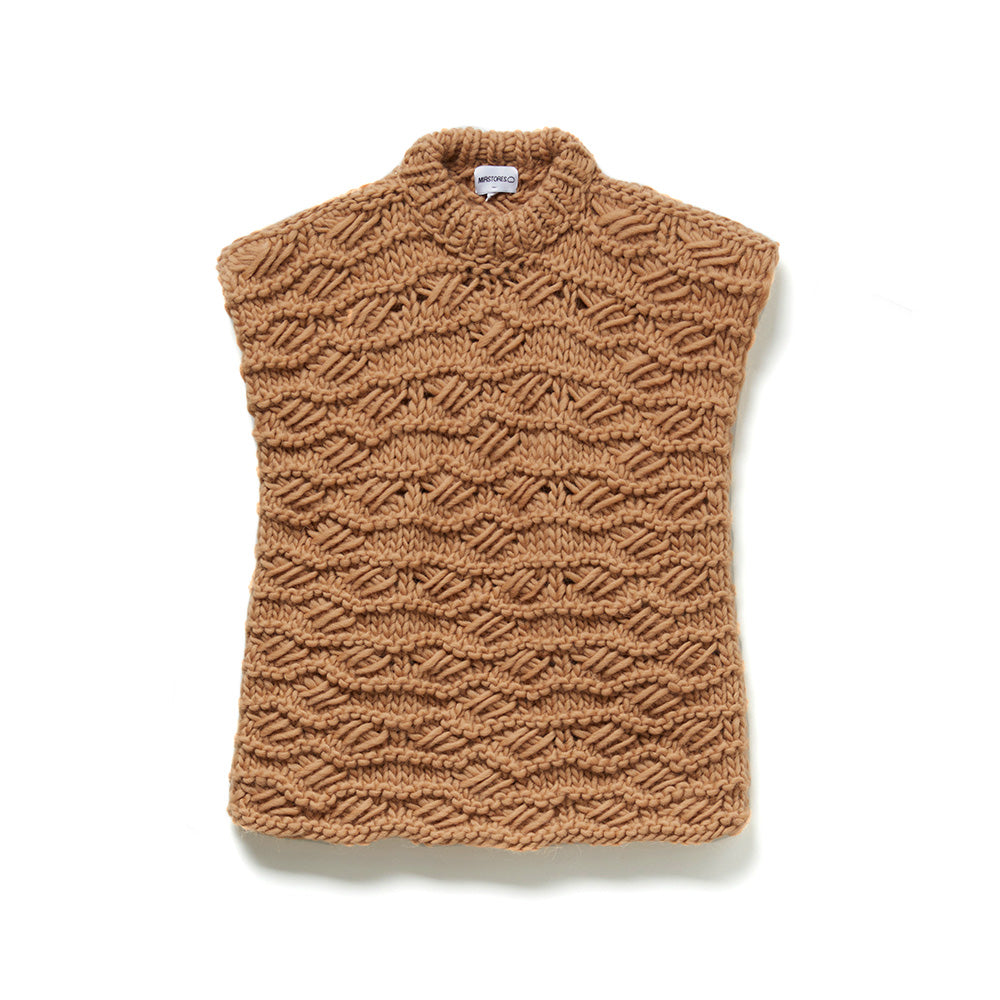 MIRSTORES Mir Stores Wave Overfit Vest - Sand