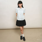 GENERAL IDEA WOMAN round collar puff blouse [SKY BLUE] / GF2LSH521