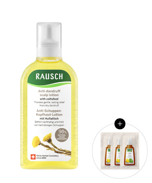 RAUSCH Coltsfoot Anti-Dandruff Lotion 200ml + 3 sachets