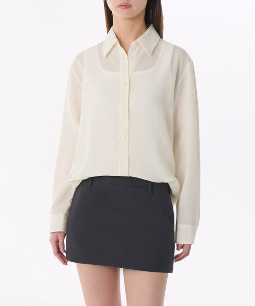 MUSINSA STANDARD WOMAN MUSINSA STANDARD WOMAN Women's Relaxed Linen Like Shirt Ecru
