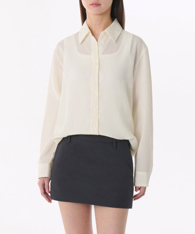 MUSINSA STANDARD WOMAN Women's Relaxed Linen Like Shirt Ecru