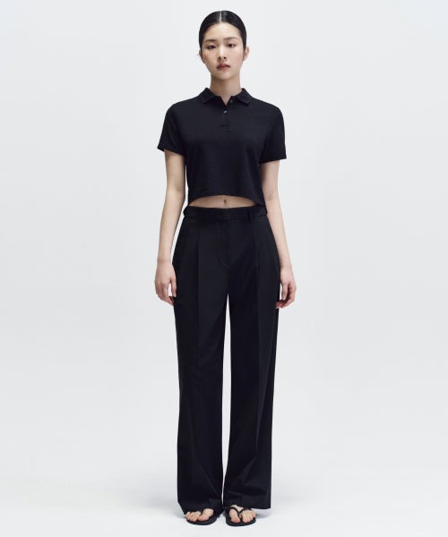 MUSINSA STANDARD WOMAN MUSINSA STANDARD WOMAN Slacks Semi-Balloon Black
