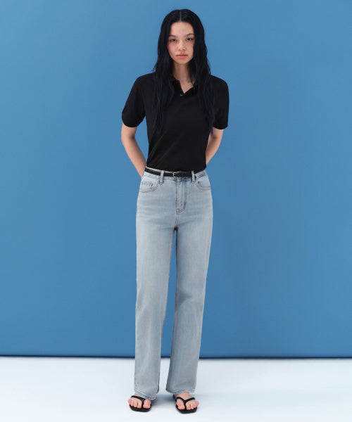 MUSINSA STANDARD WOMAN MUSINSA STANDARD WOMAN Denim Straight Pants Light Indigo