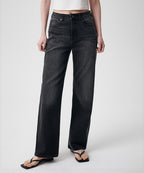 MUSINSA STANDARD WOMAN Straight Denim Pants - Washed Black