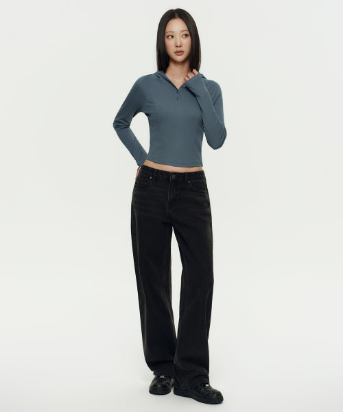 MUSINSA STANDARD WOMAN MUSINSA STANDARD WOMAN Denim Low Rise Wide Pants