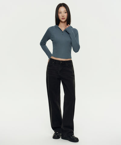 MUSINSA STANDARD WOMAN Denim Low Rise Wide Pants