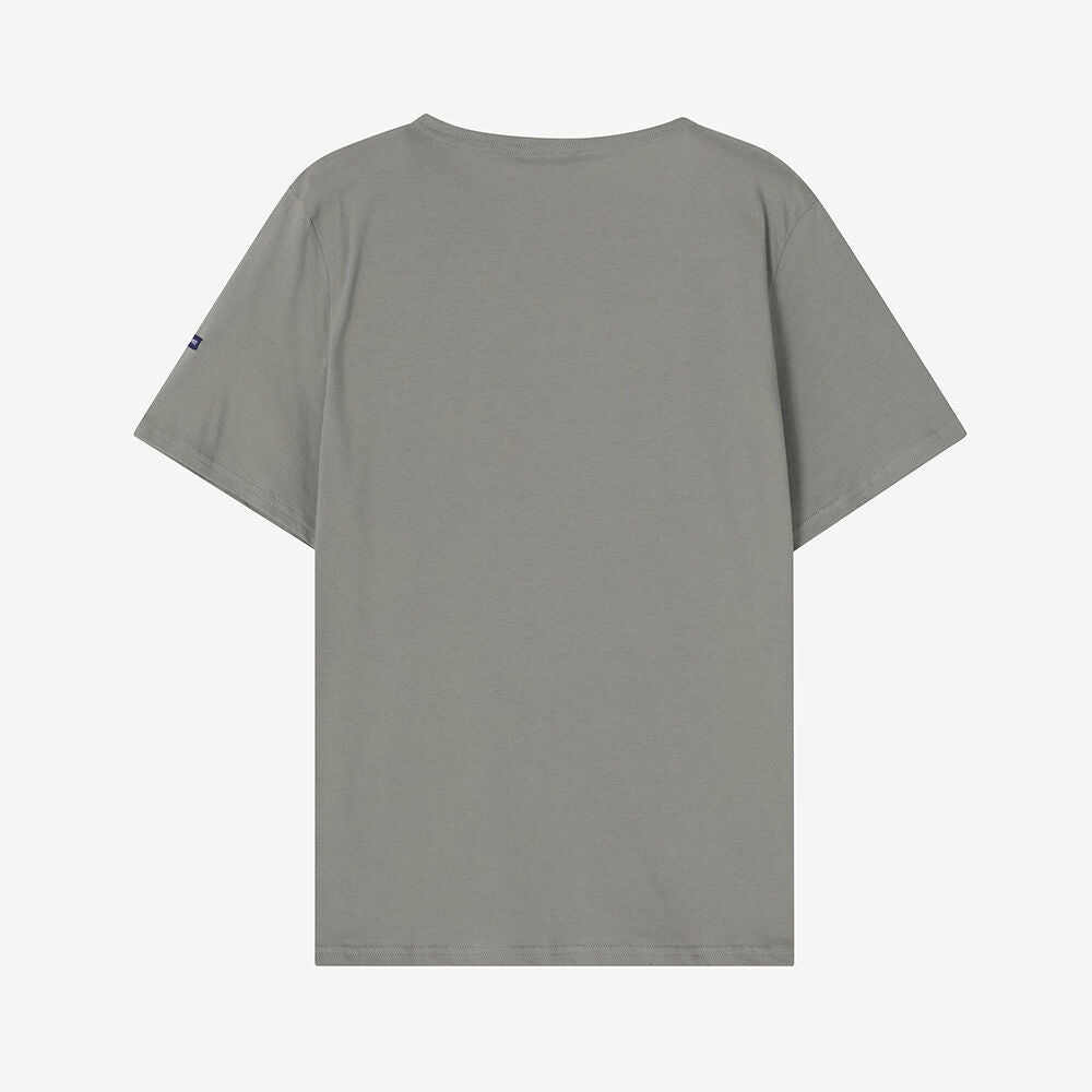 SAINT JAMES [Season Off] Levain 18 Solid Round Neck Short Sleeve T-Shirt (040) ASJM2613511-040
