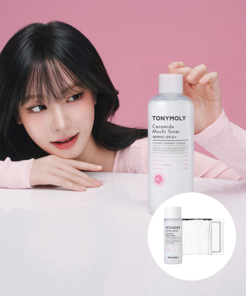 TONYMOLY Ceramide Mochi Toner 500ml (+ 50ml Mochi Toner + free cotton pad)