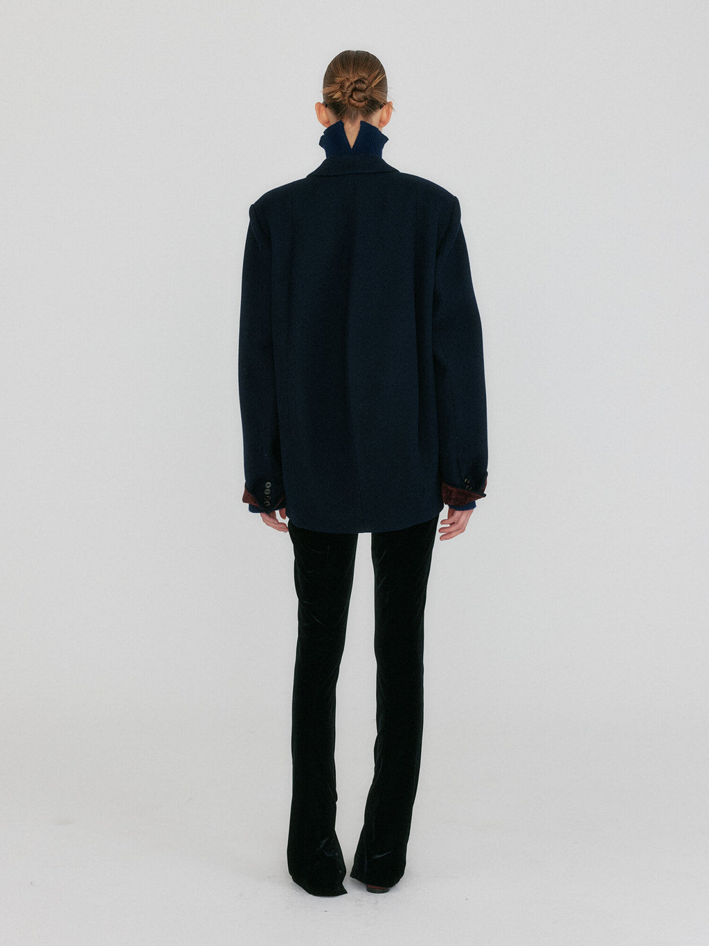 EENK ZEL Double-Breasted Blazer - Navy