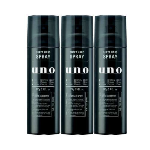 UNO Super Hard Spray 170g x 3
