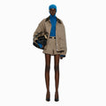 YCH CASHMERE BLENDED TWEED JACKET BROWN (W24OT0162BR)