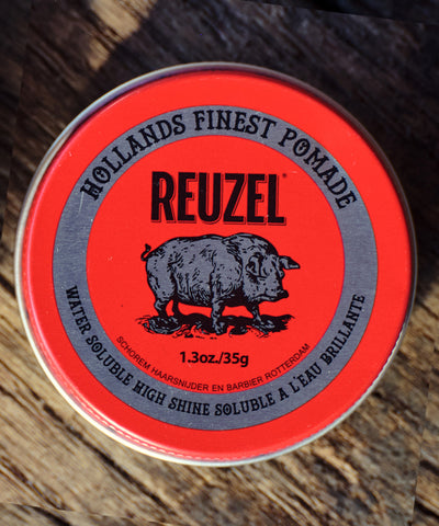Red water-based high-gloss pomade 35g