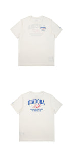 diadora Performance Running Mesh Short Sleeve T-Shirt OFF WHITE