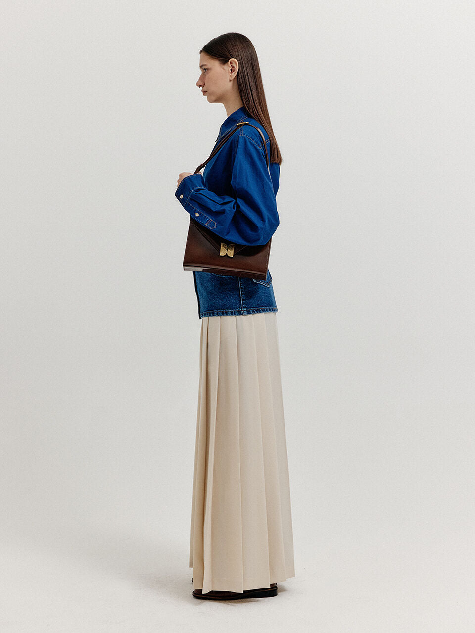 EENK EENK Shirt with Skirt Belt - Denim Blue