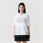 UMBRO Chant Mesh Women's Graphic Short Sleeve T-Shirt Ivory UR322CRS74
