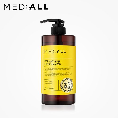MEDIALL Large Capacity Scalp Cleansing Shampoo Woody Scent 800ml