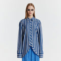 EENK YERINA Rounded Hemline Shirt - Navy