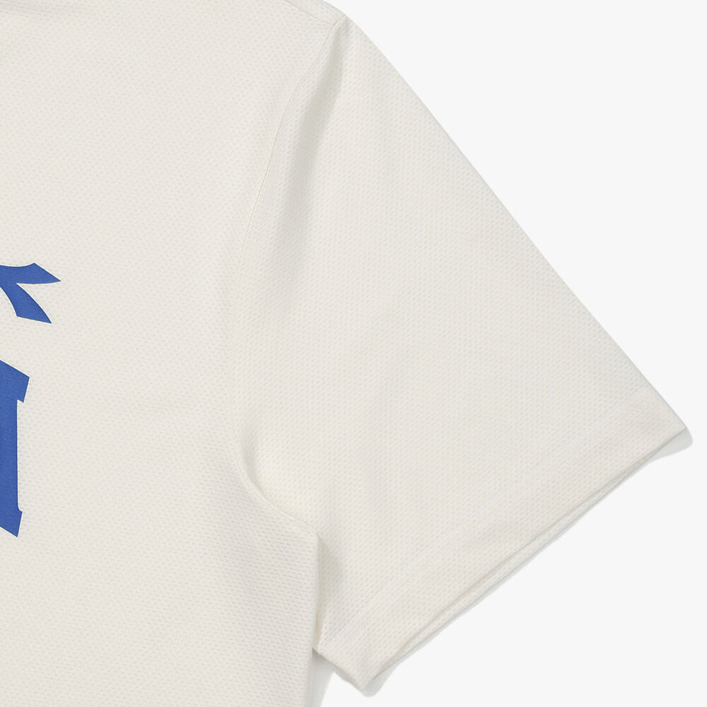 diadora Performance Logo Mesh Short Sleeve T-Shirt OFF WHITE