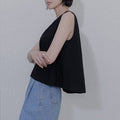 MEMUA Marsh sleeveless blouse (black)