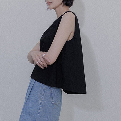 Marsh sleeveless blouse (black)