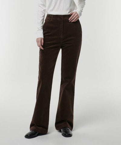 MUSINSA STANDARD WOMAN Boot Cut Corduroy Pants (Brown)