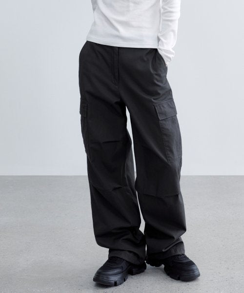 MUSINSA STANDARD WOMAN MUSINSA STANDARD WOMAN Women's Wide Cargo Pants Dark Gray