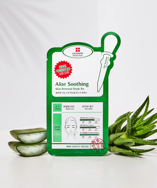 LEADERS COSMETICS LEADERS COSMETICS Aloe Soothing Skin Renewal Mask RX 10 sheets