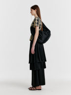 EENK YET Triple Layered Long Skirt - Black