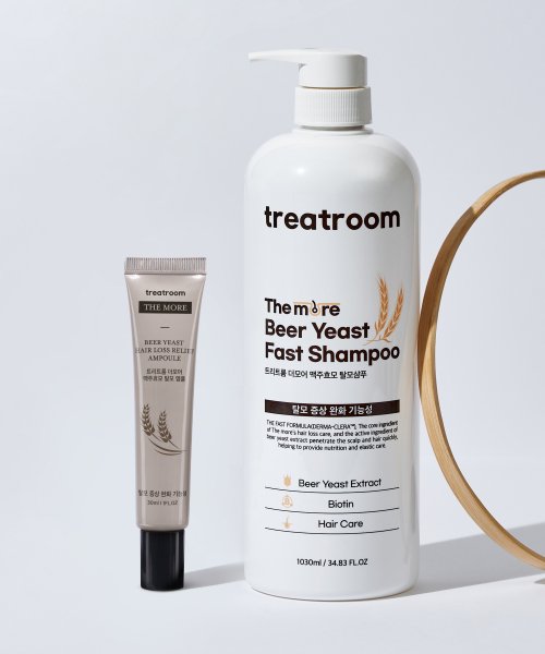 TREATROOM The More Beer Yeast Hair Loss Shampoo 1030ml + Hair Loss Ampoule 30ml