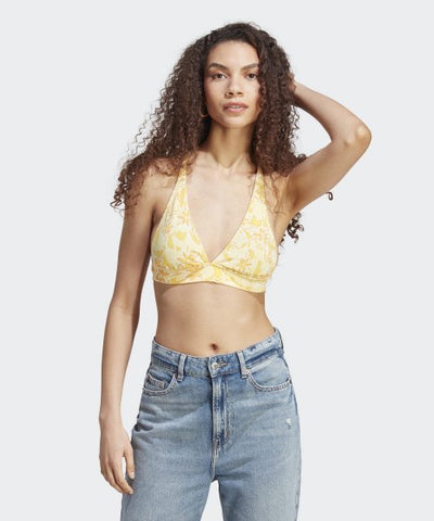ADIDAS AOP bralette - yellow
