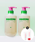 MOREMO Caffeine Biome Shampoo for Oily Skin 500ml Duo Set + (Free) Recovery Balm 20ml + Super Repair Shampoo 60ml