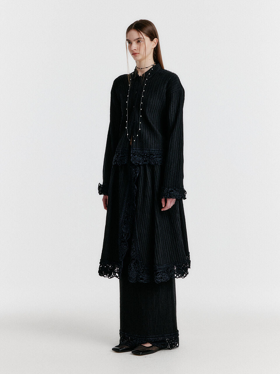 EENK YAYE Double Layered Skirt - Black