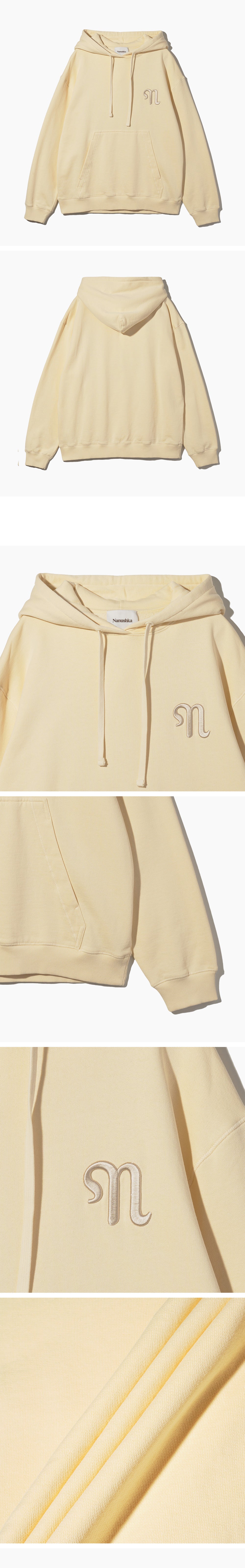 NANUSHKA Nanushka EVER logo embroidery overfit hood - cream (NM22PFSW01672)