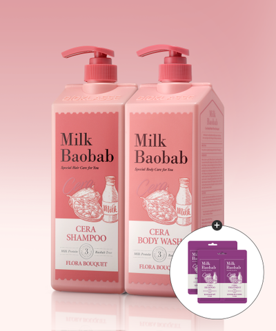 [7 types of scents] Cera shampoo 1200ml + body wash 1200ml (dual pouch provided)