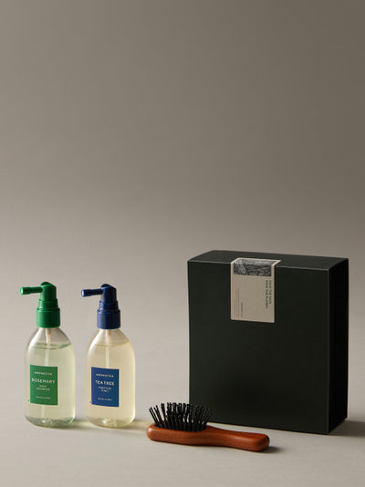 (Scalp Care) Hair Tonic & Wooden Brush Gift Set (Choose 1 out of 2 types)