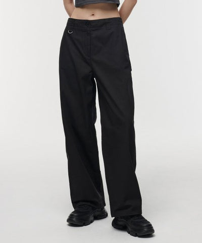 MUSINSA STANDARD WOMAN Women's Wide Carpenter Pants (Black)