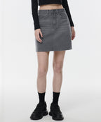 MUSINSA STANDARD WOMAN MUSINSA STANDARD WOMAN Denim Mini Skirt Gray