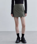 MUSINSA STANDARD WOMAN MUSINSA STANDARD WOMAN Women's Slit Mini Skirt Light Khaki
