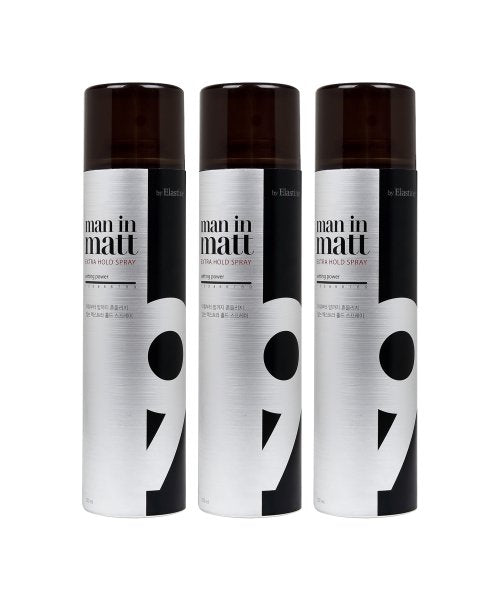 ELASTINE Men in Matt Extra Hold Spray 200ml x 3