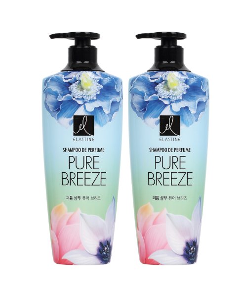 ELASTINE Perfume Pure Breeze Shampoo 600ml x 2