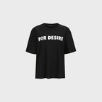 YCH FOR DESIRE-PRINTED TSHIRT BLACK (F24TO9121BK)