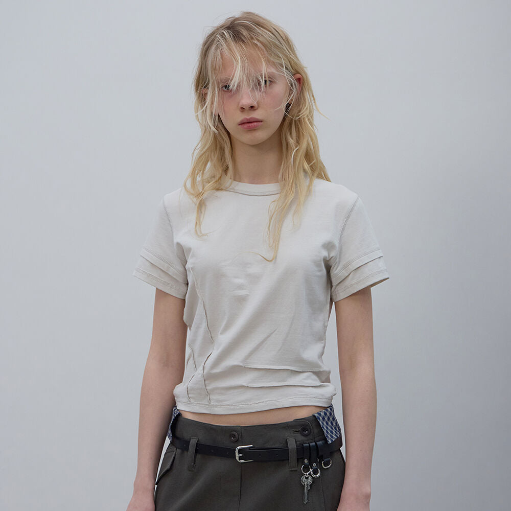 LCDC TM RAW SEAM TOP (ECRU)